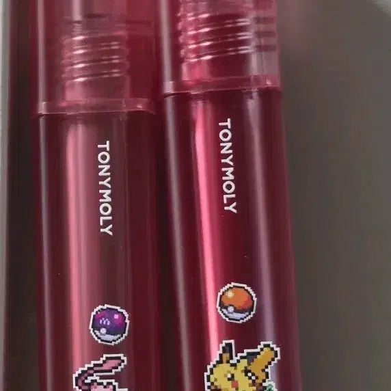 [BUNJANG] Tony Moly Shocking Lip Pokémon Edition Apple Shocking, Pinky Mu Shocking / 토니모리 쇼킹립 포켓몬 버전. 애플쇼킹, 핑크뮤 쇼킹