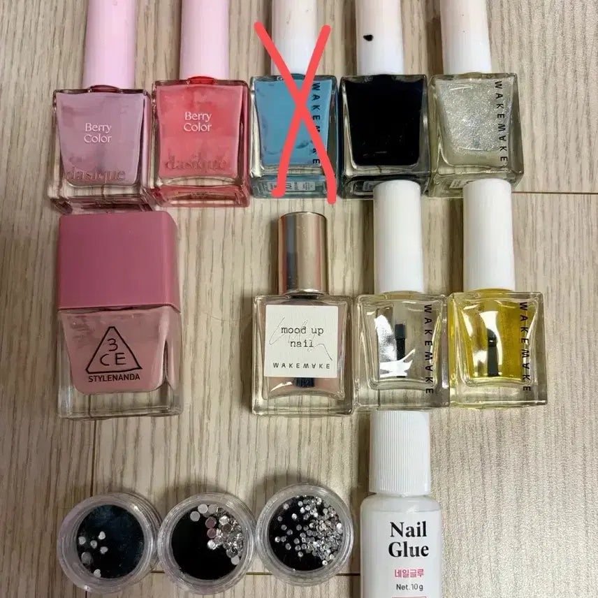 [BUNJANG] Dasique, WakeMake, 3CE Nail Polish, Cubic, Glue, Base Coat, Top Coat / 데이지크,웨이크메이크,3ce쓰리씨이 매니큐어네일큐빅글루베이스탑코트폴리쉬
