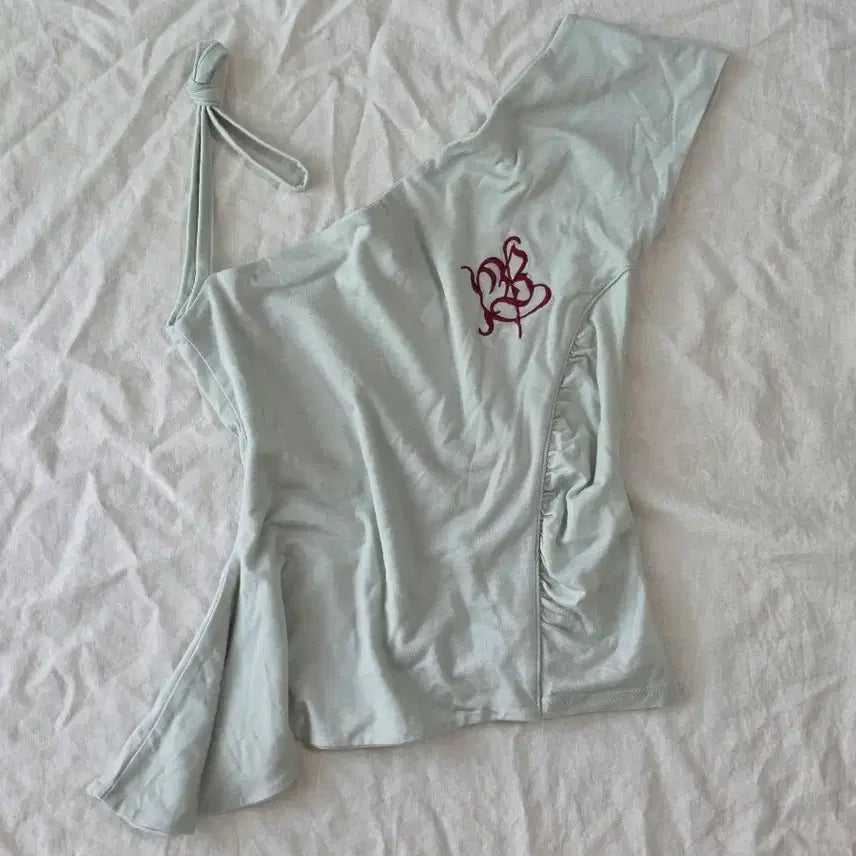 [BUNJANG] Baddie One Shoulder Drape Sleeveless Top / 배디 One Shoulder Drape Sleeveless
