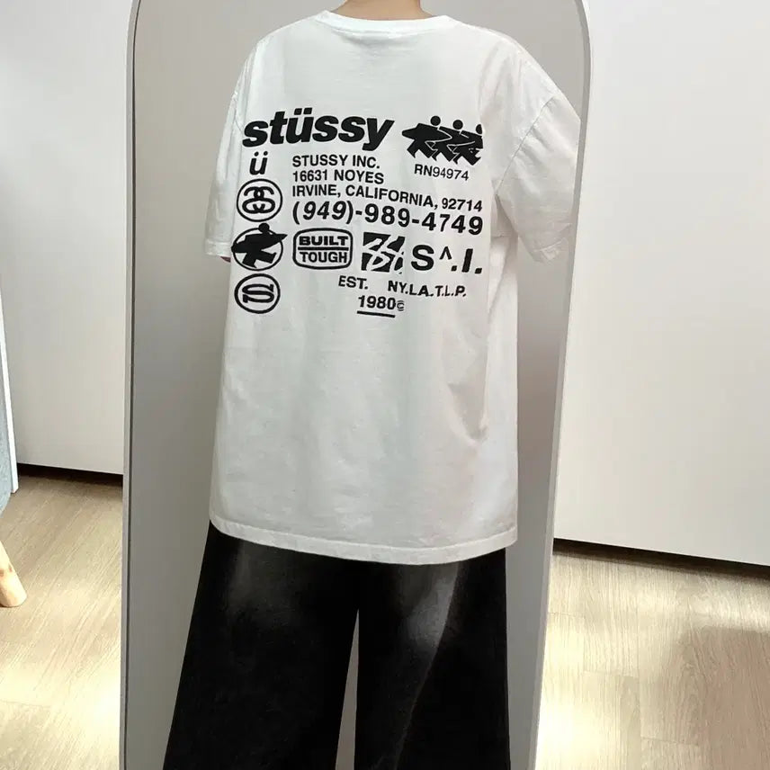 [BUNJANG] Stussy DNA Pigment Dyed Natural White T-Shirt / 스투시 DNA 피그먼트 다이드 내츄럴 화이트 티셔츠