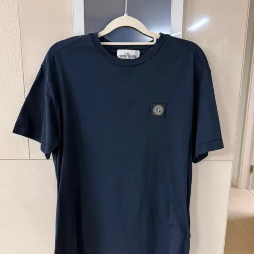 [BUNJANG] Stone Island Navy Short Sleeve T-Shirt Size M / (정품)스톤아일랜드 네이비 반팔M