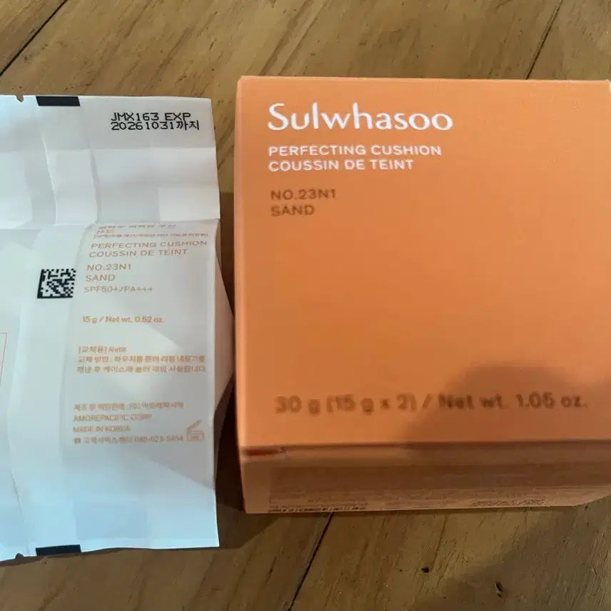 [BUNJANG] Sulwhasoo Perfecting Cushion Refill SPF50+ PA+++ (23N Refill) / 설화수 퍼펙팅 쿠션 23N1 샌드 리필