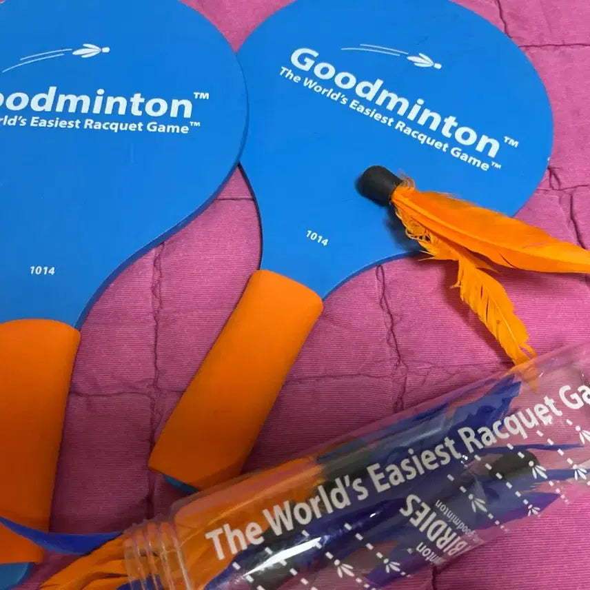 [BUNJANG] Goodminton Racquet Set - Blue, Orange / 굿민턴 라켓 세트 블루 오렌지
