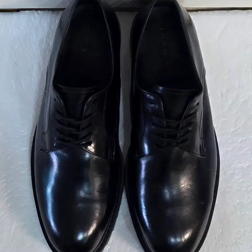 [BUNJANG] Firenze Attelie 8005 Commando Sole Round Toe Derby Shoes Black / [270] 피렌체아뜨리에 8005 코만도솔 라운드토 더비슈즈 블랙