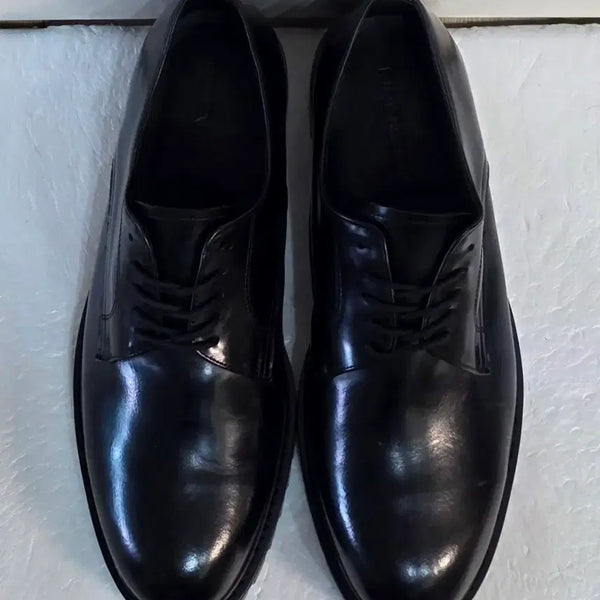 [BUNJANG] Firenze Attelie 8005 Commando Sole Round Toe Derby Shoes Black / [270] 피렌체아뜨리에 8005 코만도솔 라운드토 더비슈즈 블랙