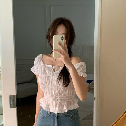[BUNJANG] Siye Mont Blouse Ivory S / [새상품/택0]샵시예 siye 몬트 블라우스 아이보리 S