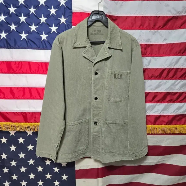 [BUNJANG] Buzz Rickson N3 Utility Jacket Herringbone Twill / 미군복각버즈릭슨N3유틸리티자켓