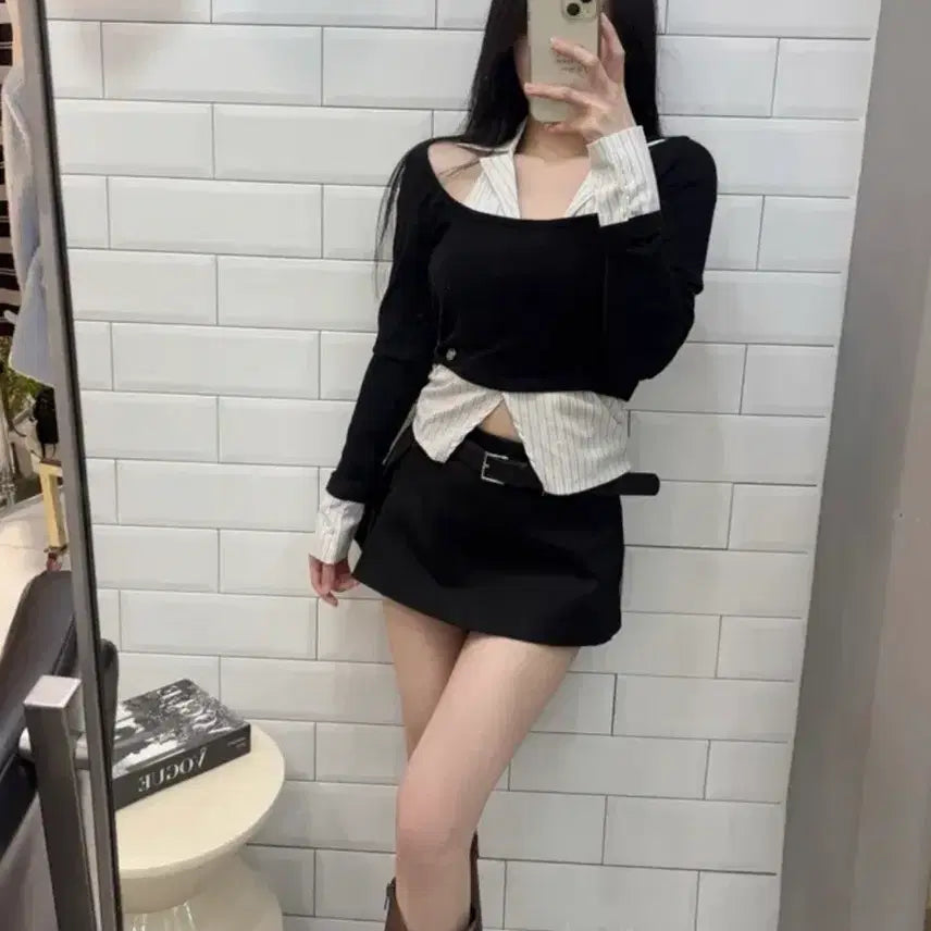 [BUNJANG] Layered Shirt / 새상품 레이어드 셔츠