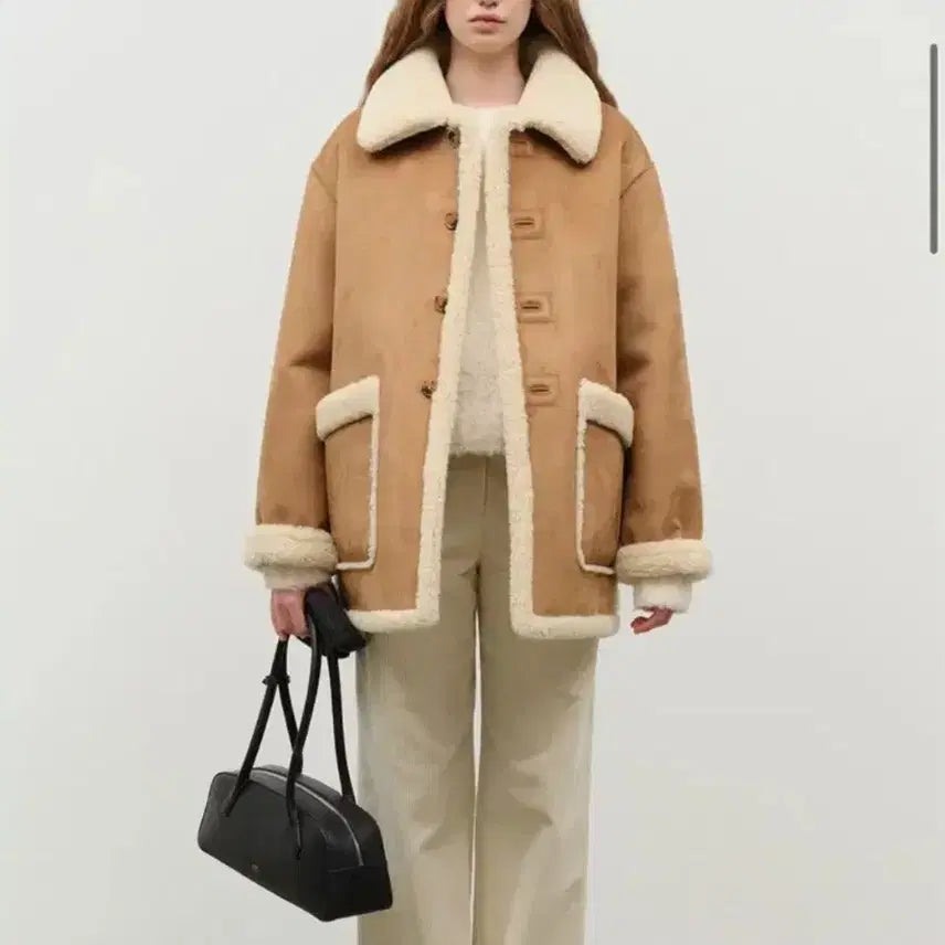[BUNJANG] DUNST Reversible Shearling Jacket (as seen on Shin Min-a) / 던스트 리버시블 시어링 자켓 (신민아 착용)