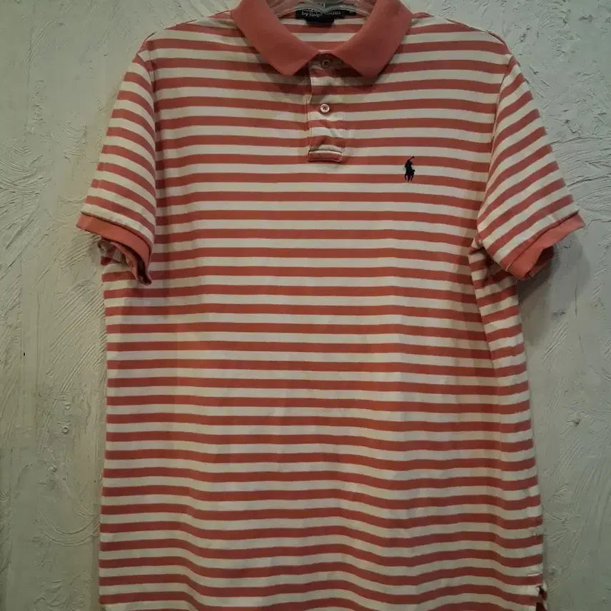 [BUNJANG] Polo Ralph Lauren Striped Short Sleeve Polo Shirt / 폴로 랄프로렌 스트라이프 반팔 카라티 셔츠