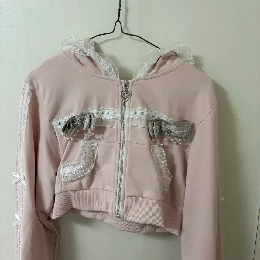 [BUNJANG] NoGenki Training Hood Zip-up Pink / NoGenki 노겐키 트레이닝 후드집업 핑크