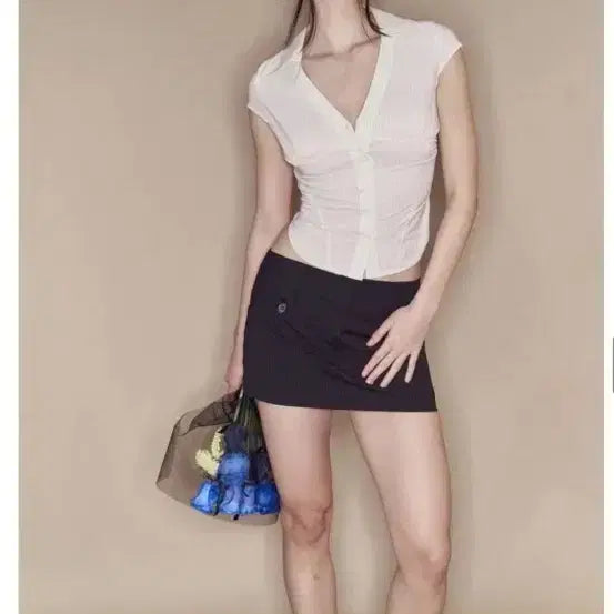 [BUNJANG] Please No Follow Chloe Shirt and Lucy Skirt Set / 플리즈노팔로우 플노팔 클로이 셔츠 앤 루시 스커트