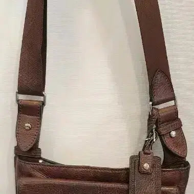 [BUNJANG] Tumi Brown Leather Crossbody Bag / 투미 브라운 가죽 크로스백