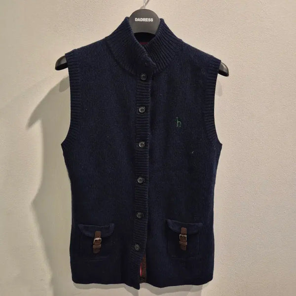 [BUNJANG] Hazzys Navy Knit Vest / 헤지스 니트 조끼