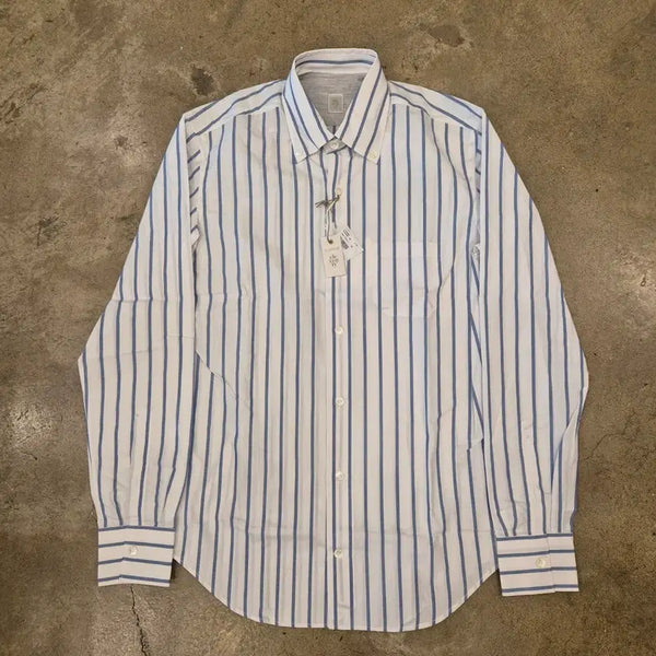 [BUNJANG] Eleventy Platinum Striped Summer Shirt Size 40 (M) / (미사용새제품)일레븐티 플레티넘 여름셔츠 40