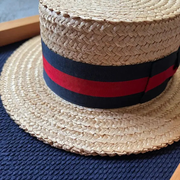 [BUNJANG] Brooks Brothers Vintage Boater Hat (Made in Italy) / 빈티지 브룩스브라더스 보터햇 메이드인 이태리