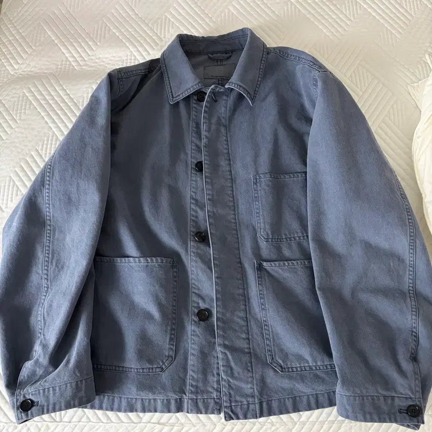 [BUNJANG]  vôntage Brushed Work Jacket Blue / 2) 포터리 브러쉬드 워크자켓 블루