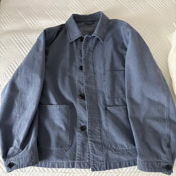 [BUNJANG]  vôntage Brushed Work Jacket Blue / 2) 포터리 브러쉬드 워크자켓 블루