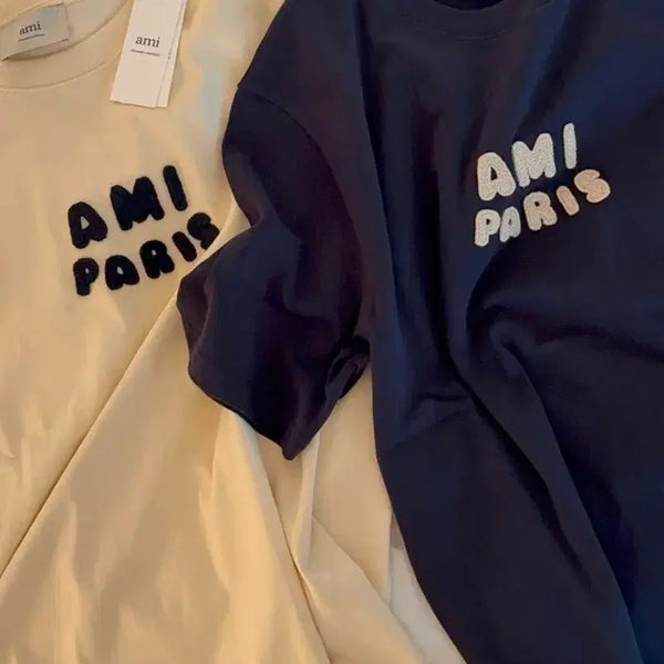 [BUNJANG] AMI Paris Patch Short Sleeve T-Shirt / #(정품/새상품)아미 파리스 패치 반팔티 판매합니다~