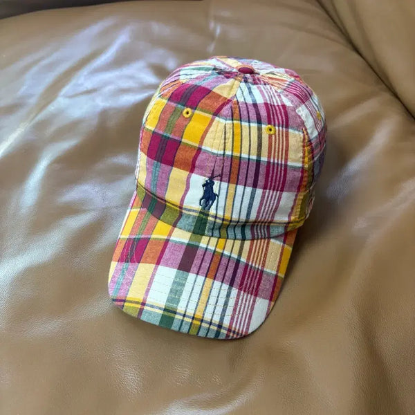 [BUNJANG] Polo x Beams Madras Check 6-Panel Baseball Cap / POLO BEAMS 폴로 빔즈 6패널 볼캡 모자 마드라스 체크