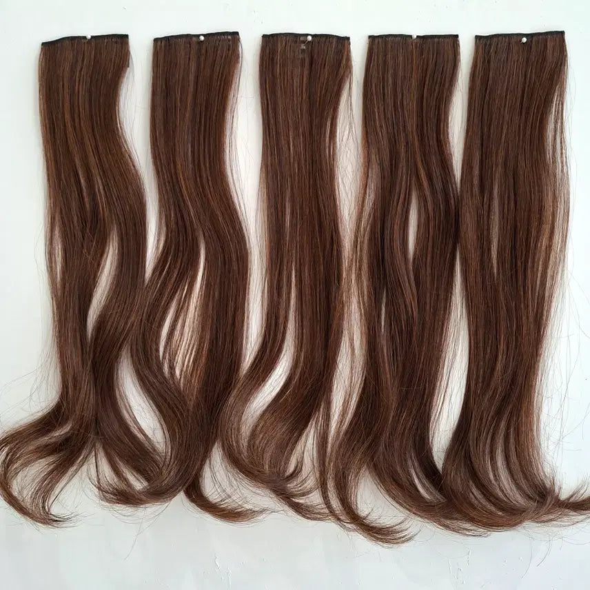 [BUNJANG] Sugar Wave Perm Hair Extensions (5pcs) / 슈거 웨이브펌 붙임머리 (5pcs)