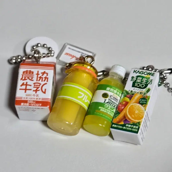 [BUNJANG] Japanese Drink Gacha Set / 일본 음료 가챠   우유 가챠  야채음료 가챠 4개 일괄