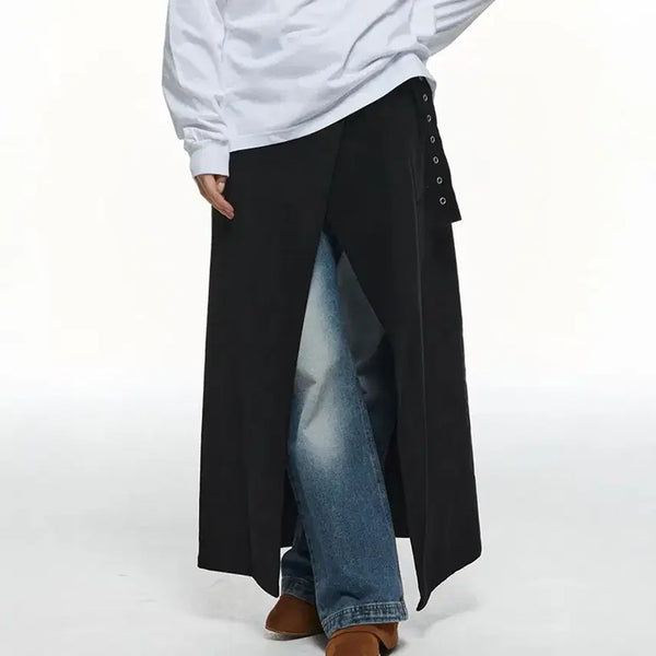 [BUNJANG] 328 Wrap Skirt Black / 쓰리투에이티 랩 스커트 블랙