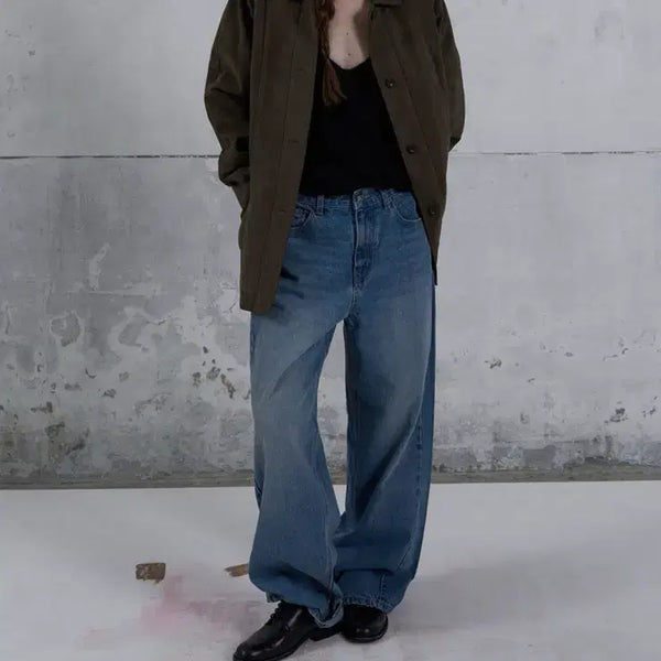 [BUNJANG] Poeto Noir Suede Jacket Khaki / (OS) 포에토 노이어 스웨이드 자켓 스웨이드 카키