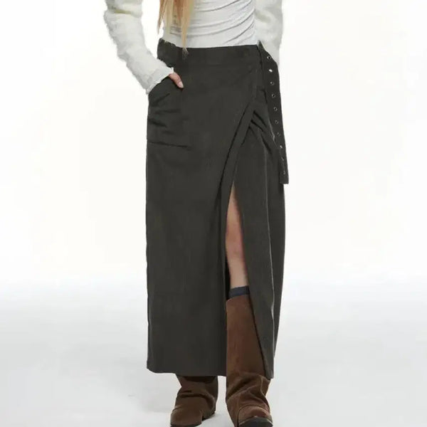 [BUNJANG] 328 Lab Skirt Grey / 쓰리투에이티 랩 스커트 그레이