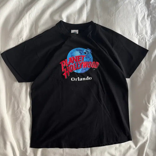 [BUNJANG] Planet Hollywood 90s Promotional T-Shirt USA Made / [L] 90s Planet Hollywood 프로모 티셔츠