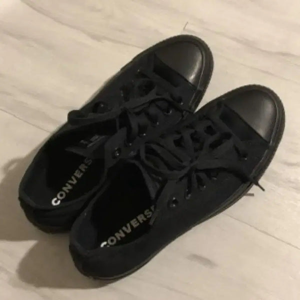 [BUNJANG] Converse Chuck Taylor All Star Low Black Sneakers / 컨버스 척테일러 올스타 블랙 220