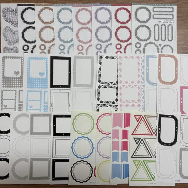 [BUNJANG] Vintage Aesthetic Journaling Sticker Set (400 pcs) with Die-cut Stickers and Diary Inserts / 다꾸처분)빈티지 감성 다꾸 세트400장@+다이컷+다이어리속지