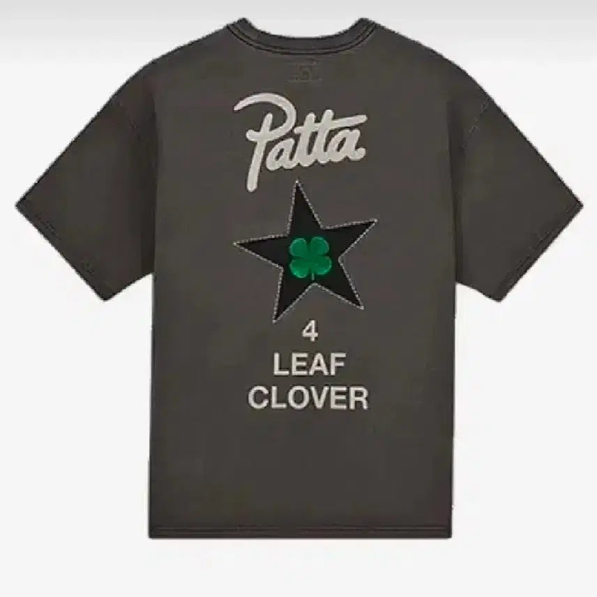 [BUNJANG] Patta Converse Clover Grey Oversized T-Shirt / (L)파타 컨버스 클로버 그레이 티셔츠