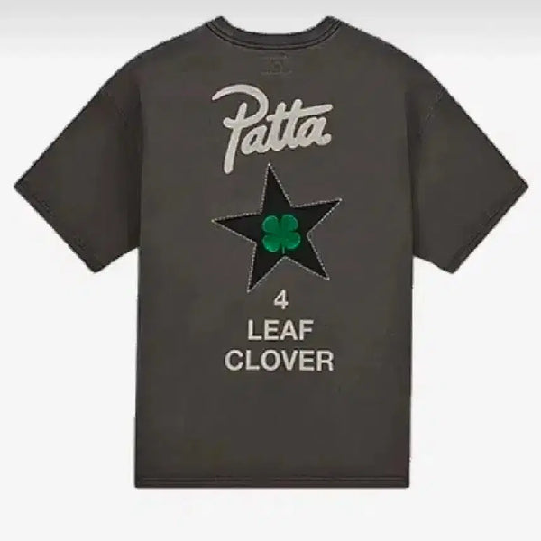 [BUNJANG] Patta Converse Clover Grey Oversized T-Shirt / (L)파타 컨버스 클로버 그레이 티셔츠