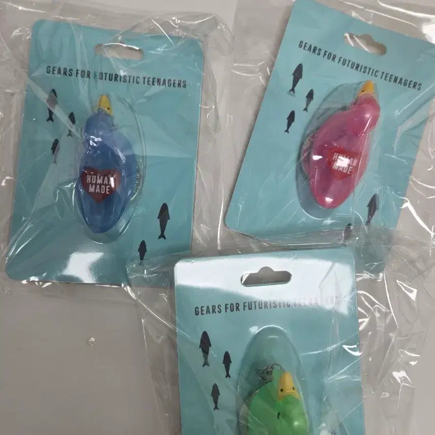 [BUNJANG] Human Made Duck Charm Keychain (Blue/Pink/Green) / 새상품 휴먼메이드 오리키링 블루/핑크/그린