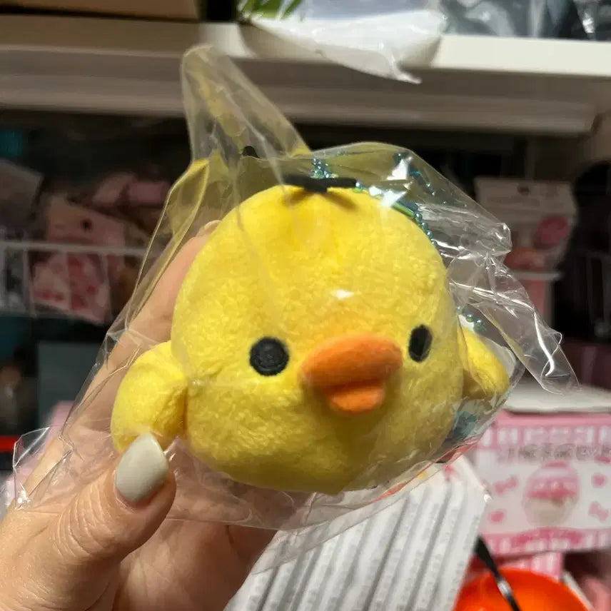 [BUNJANG] San-X Kiiroitori Plush Keychain Rilakkuma / 산엑스 키이로이토리 인형 키링 리락쿠마