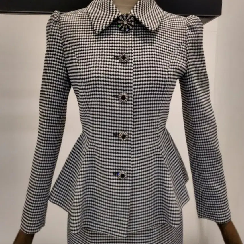 [BUNJANG] MOJO.S. PINE Jewelry Jacket (Size 55) and Skirt (Size 66) / (새상품) 모조에스핀 쥬얼리 자켓55 스커트66
