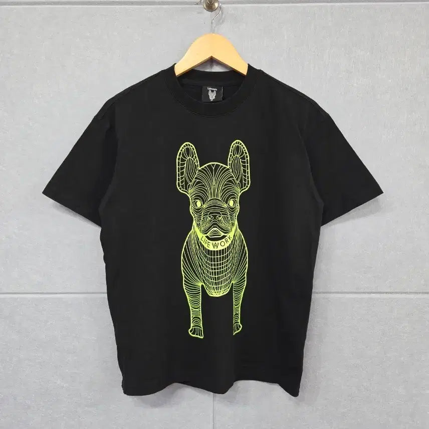 [BUNJANG] LifeWork Big Radog Neon Printing Short Sleeve T-Shirt / 라이프워크 빅 라독 네온 프린팅 반팔 티셔츠