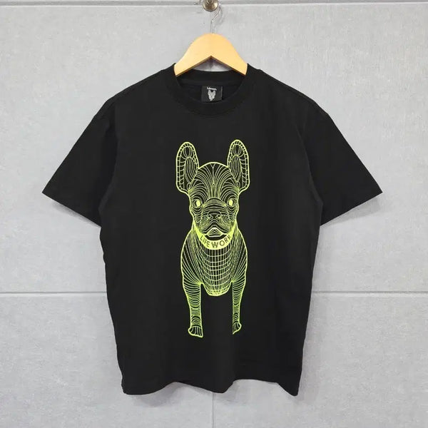 [BUNJANG] LifeWork Big Radog Neon Printing Short Sleeve T-Shirt / 라이프워크 빅 라독 네온 프린팅 반팔 티셔츠