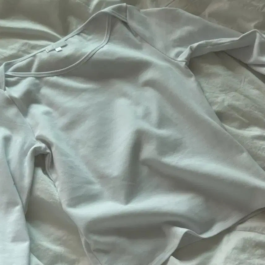 [BUNJANG] Partimento Women's Boatneck 7/10 Sleeve Top White / 파르티멘토 우먼 보트넥 7부 WHITE