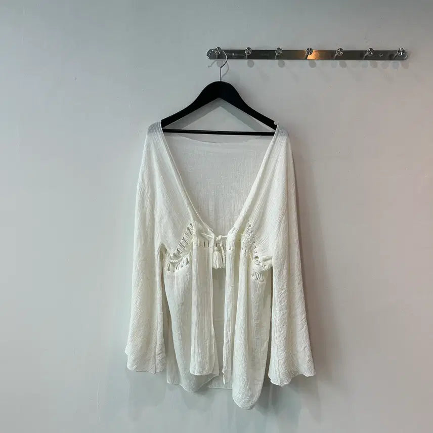 [BUNJANG] Crochet Detail Loose Fit Cardigan / 크로셰 루즈핏 가디건