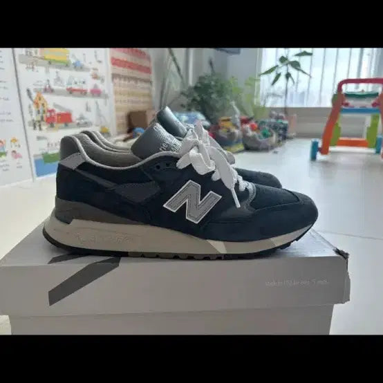 [BUNJANG] New Balance 998 Navy Suede Sneakers Size 260 / 뉴발란스 998 네이비 스웨이드 스니커즈 260사이즈