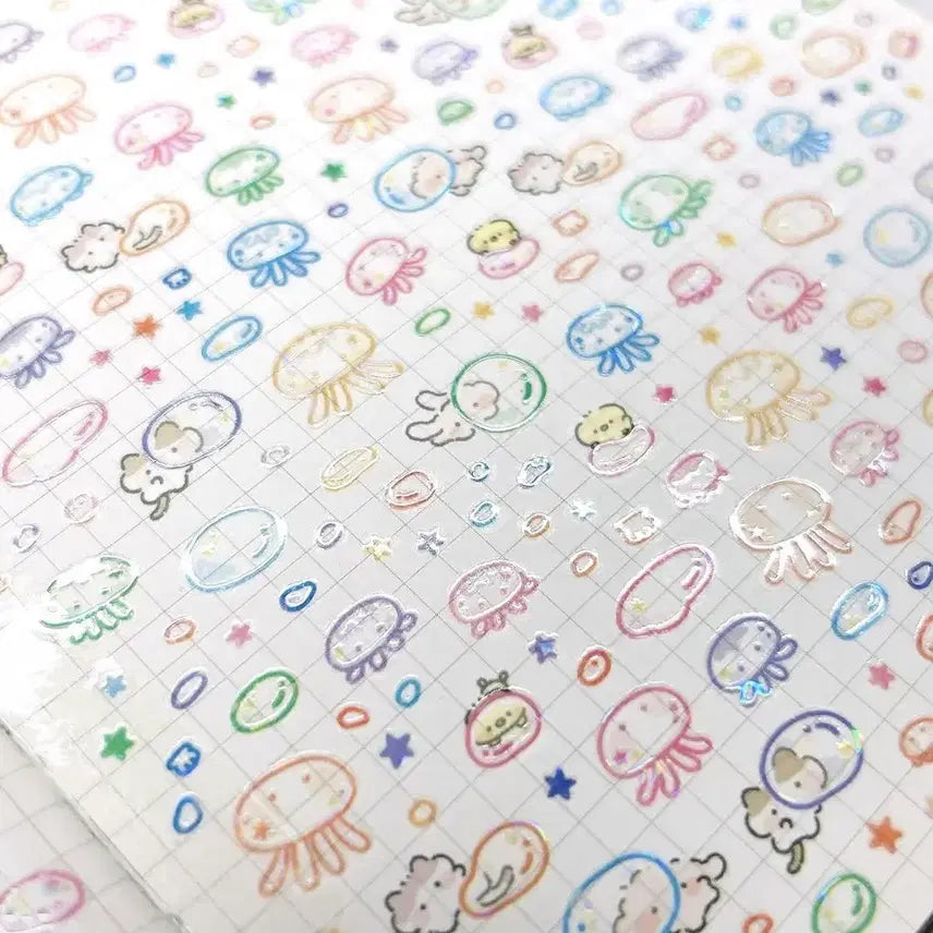 [BUNJANG] NyungNyung Shop Kiss Cut Stickers (7 Types) / 늉늉샵 키스컷 7종 띵 개별 판매 서일페 서일코