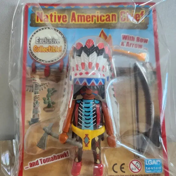 [BUNJANG] Playmobil Native American Chief Figure (New, Unsealed) / 플레이모빌 미국 원주민 추장 새상품 미개봉 피규어 판매