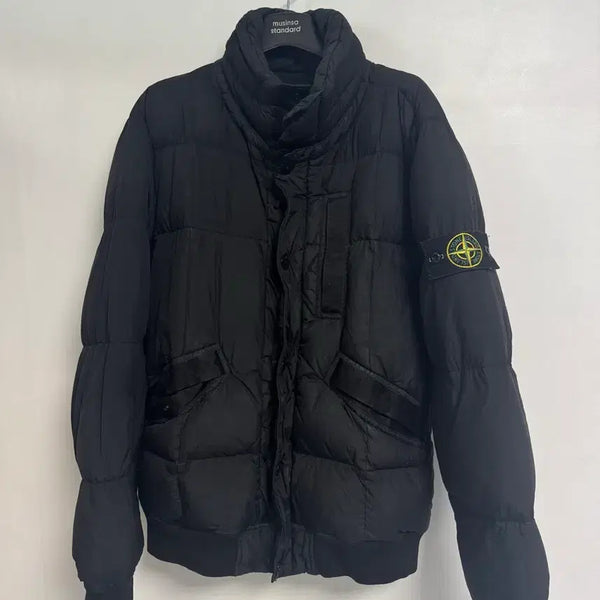 [BUNJANG] Stone Island Crinkle Reps Non-Hood Padded Jacket M / 스톤아일랜드 크링클랩스 논후드 패딩 M