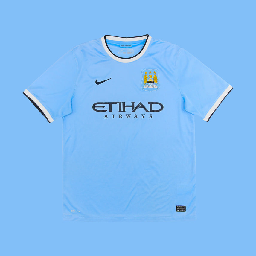 [BUNJANG] Nike Manchester City 13/14 Home Jersey (L) / 정품 나이키 맨체스터 시티 맨시티 유니폼 13 14 홈 노마킹 해외 L