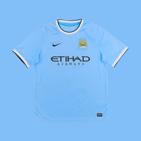 [BUNJANG] Nike Manchester City 13/14 Home Jersey (L) / 정품 나이키 맨체스터 시티 맨시티 유니폼 13 14 홈 노마킹 해외 L