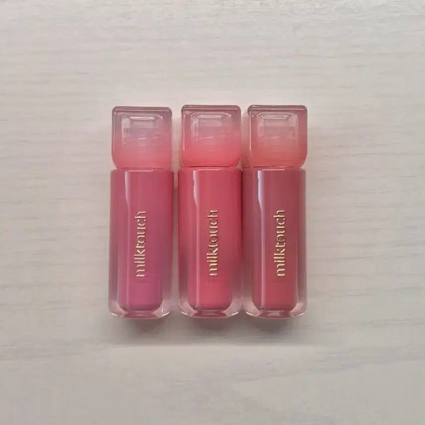[BUNJANG] Milktouch Dew Stain Sheer Lip Gloss (Bubbly Pink, Mellow Ending, Rose D'Amour) / 밀크터치 듀 스테인 쉬어 립 글로스 버블리 핑크 멜로우 엔딩 로즈 드뮤어