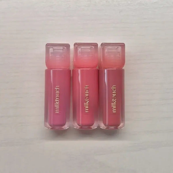 [BUNJANG] Milktouch Dew Stain Sheer Lip Gloss (Bubbly Pink, Mellow Ending, Rose D'Amour) / 밀크터치 듀 스테인 쉬어 립 글로스 버블리 핑크 멜로우 엔딩 로즈 드뮤어