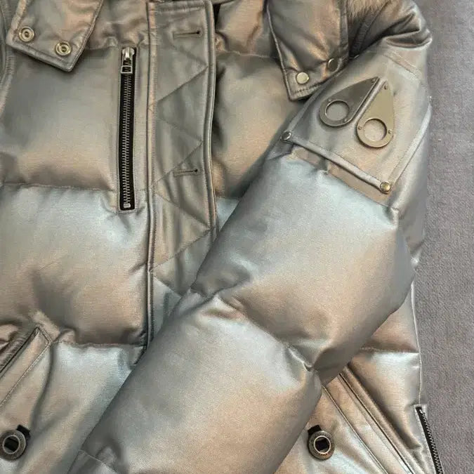 [BUNJANG] Moose Knuckles Silver Padded Jacket Rare Color / 무스너클 실버 패딩 희귀컬러